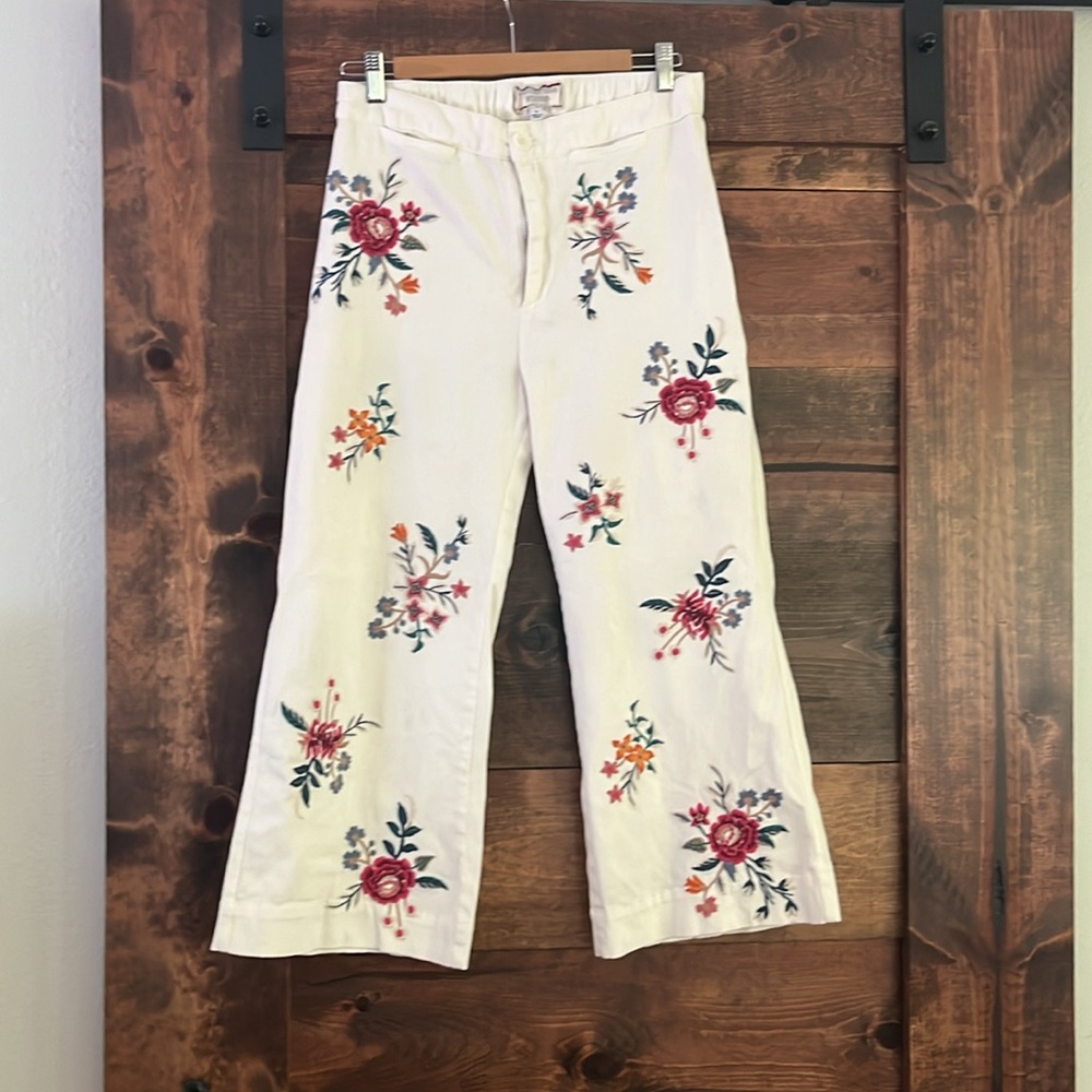 Johnny Was embroidered pants s
